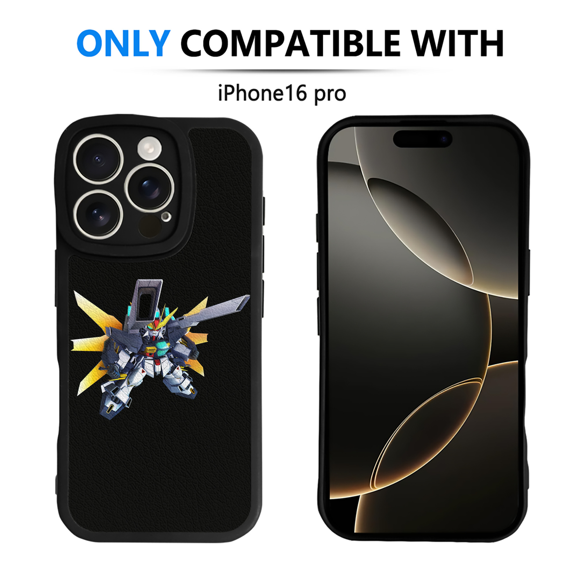 （画像用） 機動戦士ガンダム Mobile Suit Gundam 【iPhone 16シリーズ対応】シリコンスマホケース（レザー調） 材質：シリコン